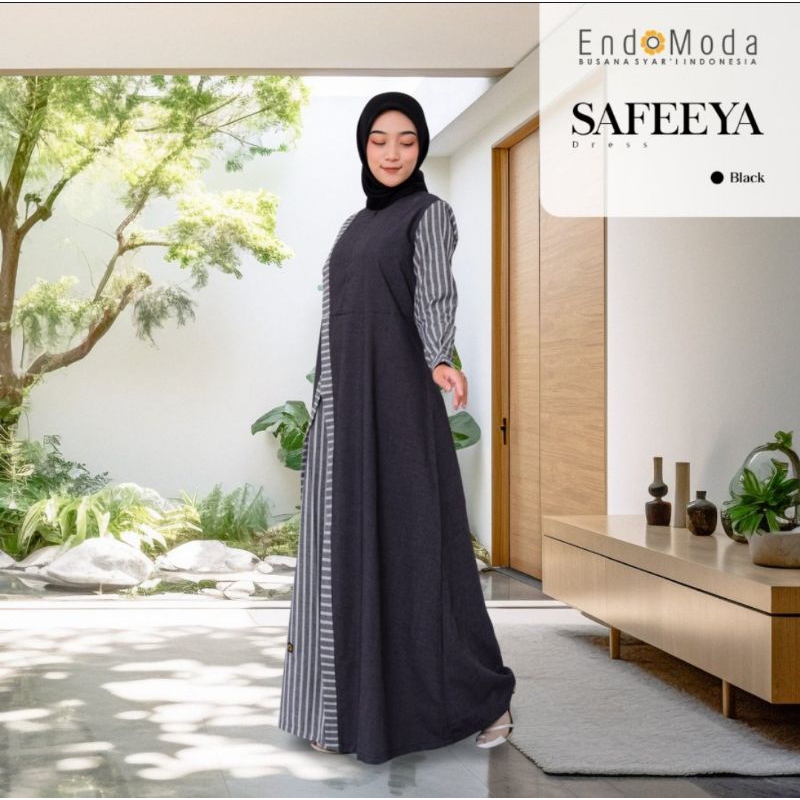 Endomoda EN. SAFEEYA Gamis hitam