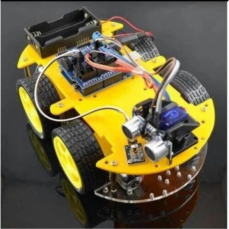 robot arduino 4wd penghindar halangan avoider avoidance compatible