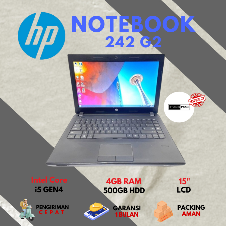 Laptop HP 242 G2 Core i5 Generasi 4 - HDD 500GB