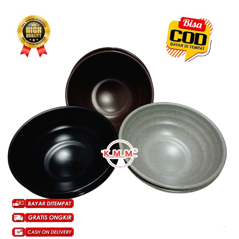 Mangkok Melamin Golden Dragon 8 Inch - Mangkok Mie Ramen - Melamin Noodle Bowl Ulir W6308A