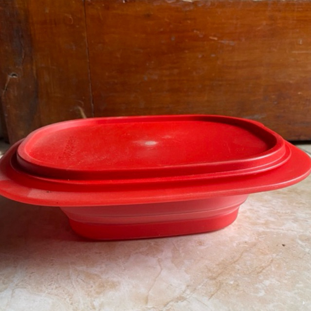 Goflex Rectangular 850ml mangkok lipat Tupperware New