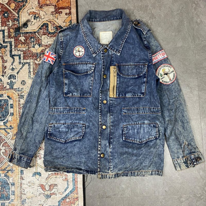 avirex vintage jeans jacket
