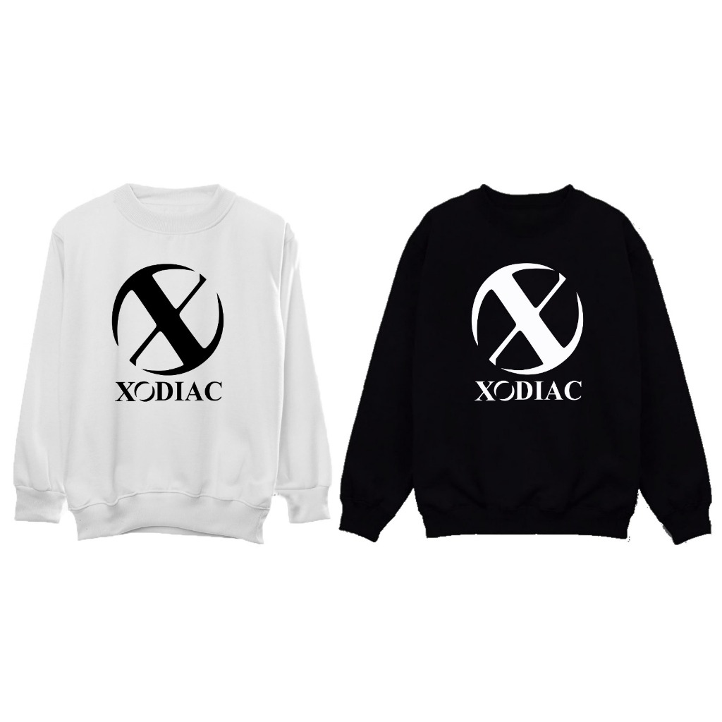 Sweater basic Xodiac sablon tengah free foto