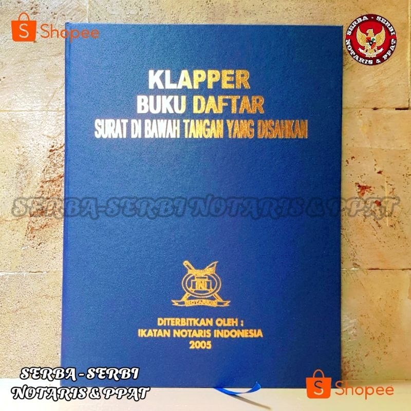 

Buku klapper buku daftar surat di bawah tangan yang disahkan