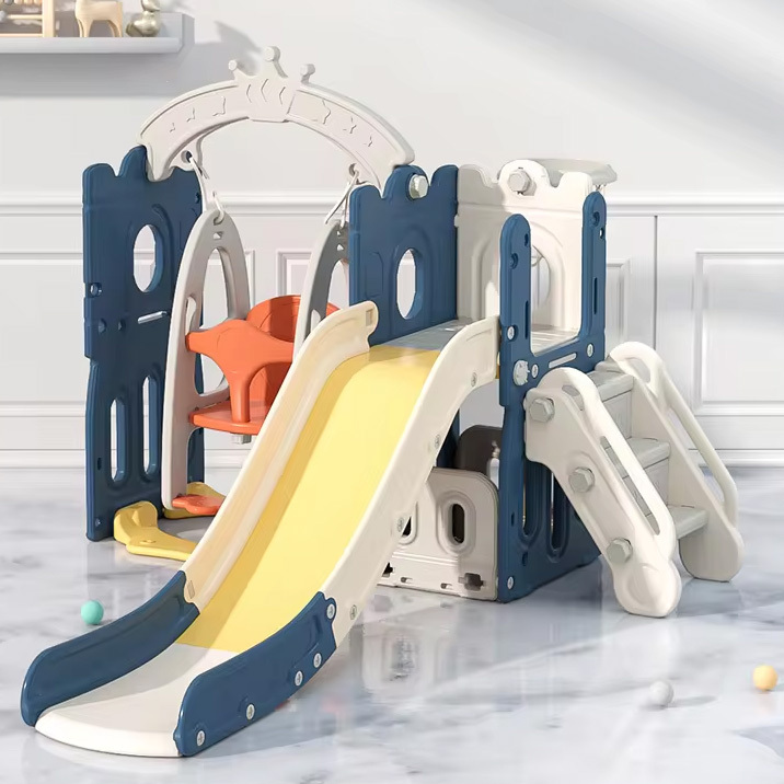 Playground Anak Mainan Ayunan Perosotan Besar Model Istana Lengkap Ring Basket dan Storage