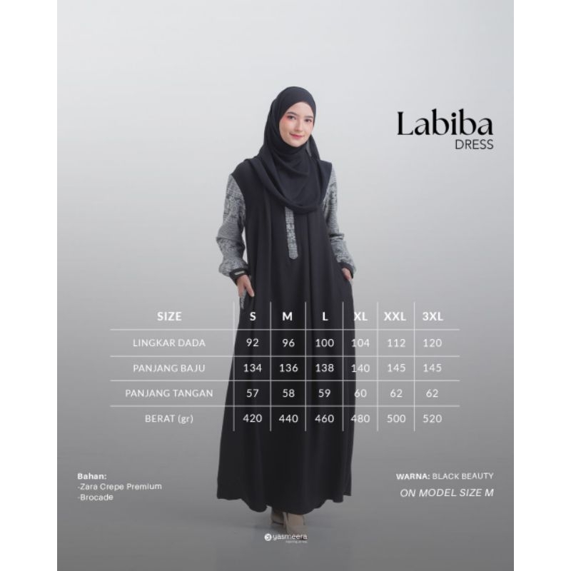 yasmeera gamis labiba/labiba dress