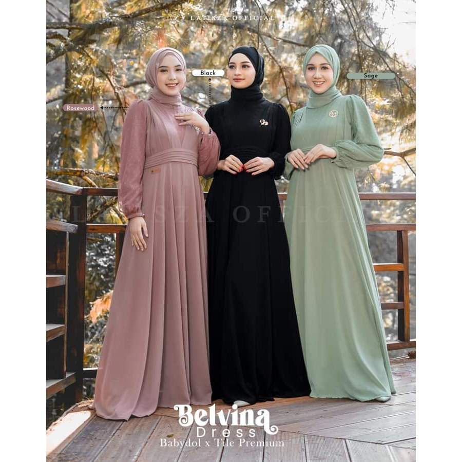 BELVINA DRESS LATISZA//DRESS LATISZA//LATISZA//DRESS TERBARU//DRESS KEKINIAN//DRESS POLOS//DRESS PAN