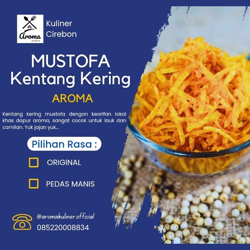 

KENTANG KERING MUSTOFA AROMA TOPLES TINGGI|PEDAS MANIS & ORIGINAL|TANPA BAHAN PENGAWET|KENTANG KERING CRISPY