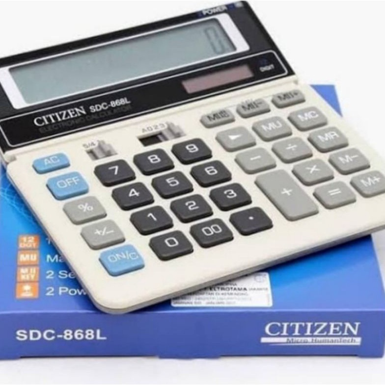 

KODE Y59W KalkulatorCalculator 12 digit Citizen SDC868L
