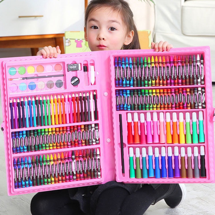

KODE V78J 15 pcs Crayon Alat Lukis Anak Pensil Warna Cat Air Perlengkapan Menggambar Melukis Mewarnai Set Art Full Set pc Krayon 15pcs 15pc Pastel Pena Cat Air Kuas