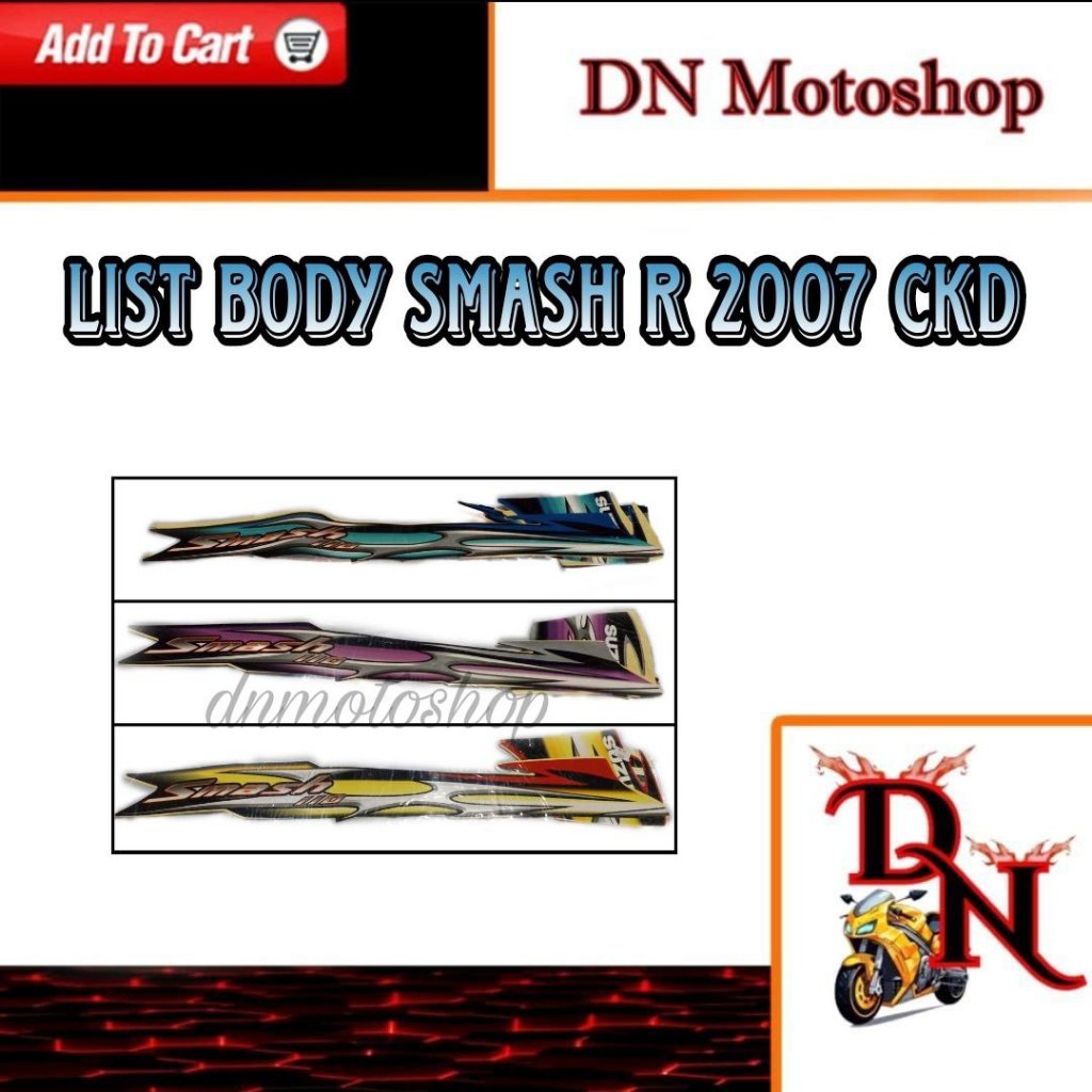 Striping Sticker List Body Smash R 2007