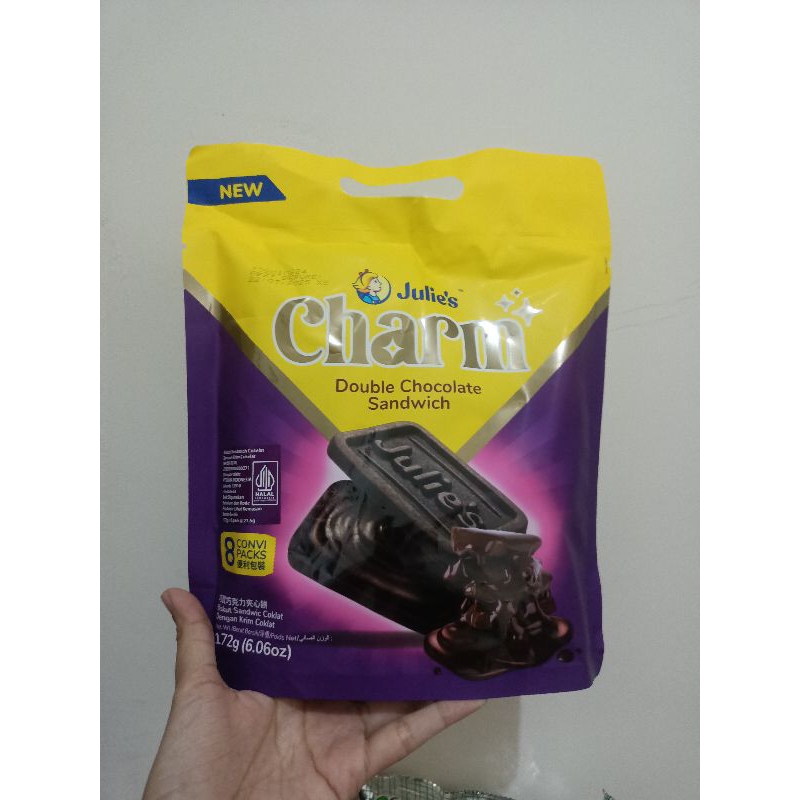 

JULIES CHARM BISKUIT RASA TIRAMISU / DOUBLE COKLAT 172GR