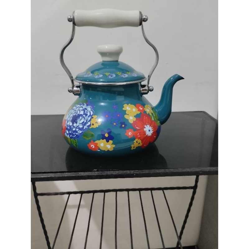 Teko angsa enamel hijau