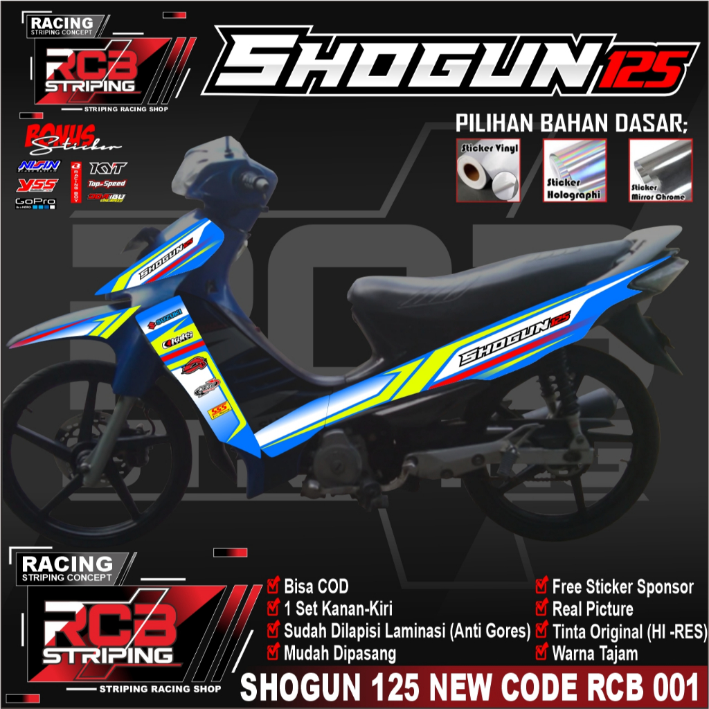 COD Striping Shogun 125 R Striping Variasi Lis Suzuki Shogun 125 R - Striping Shogun 125 R - RCB 001