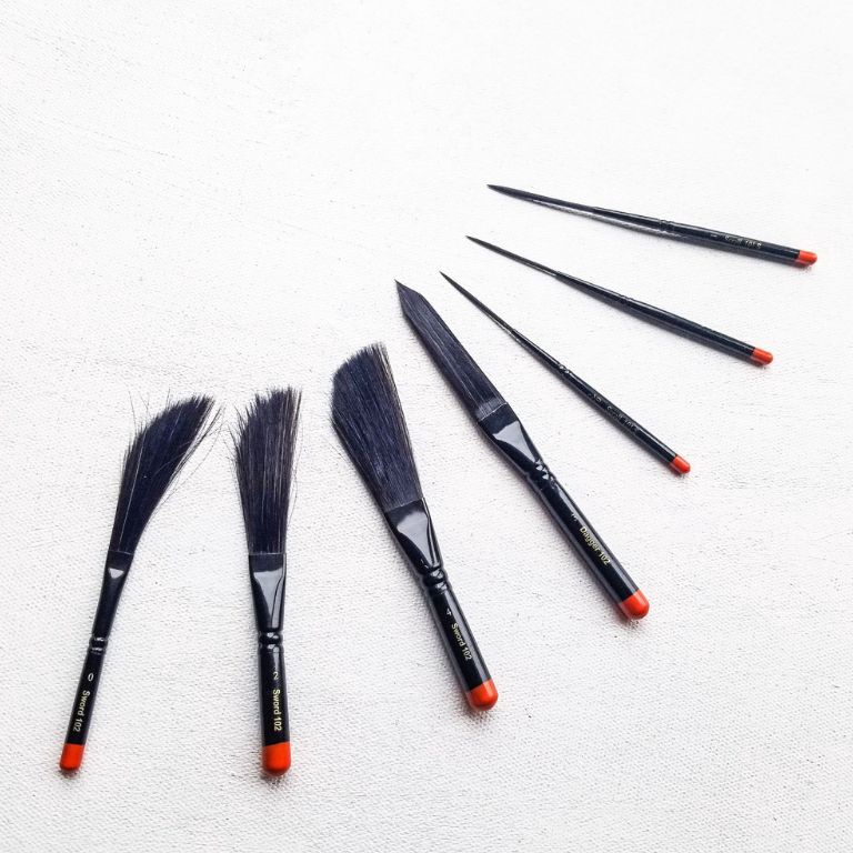 

KODE O75Q DEGOYA DE GOYA PINSTRIPE SCROLL BRUSH KUAS LUKIS KALIGRAFI BULU PANJANG