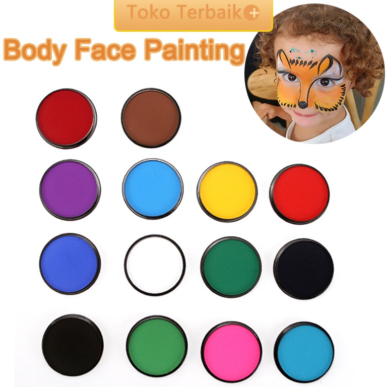 KODE V12G Face Body Painting 3g Cat Wajah dan Badan Make Up waterbase Cosplay Halloween Painting Pal