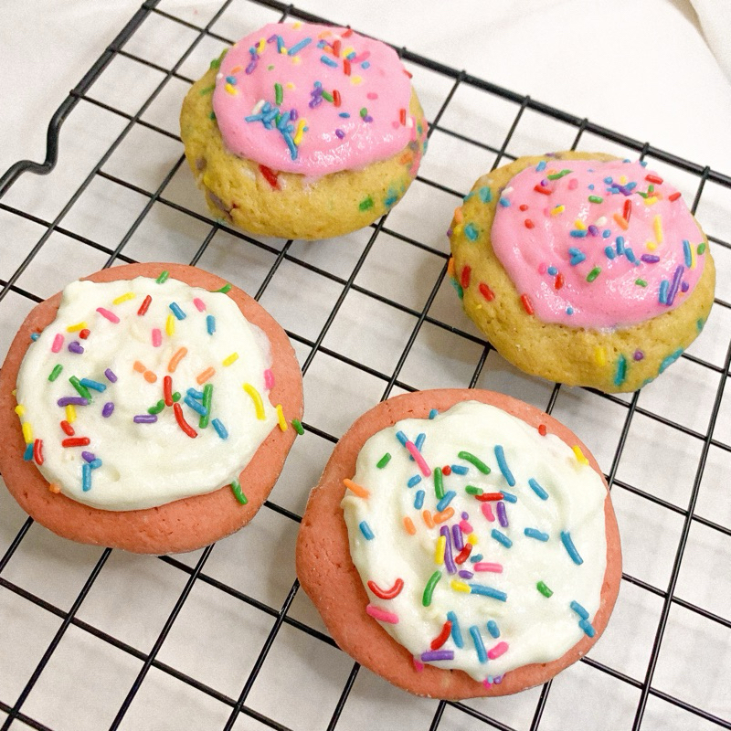 

Rainbow soft cookies