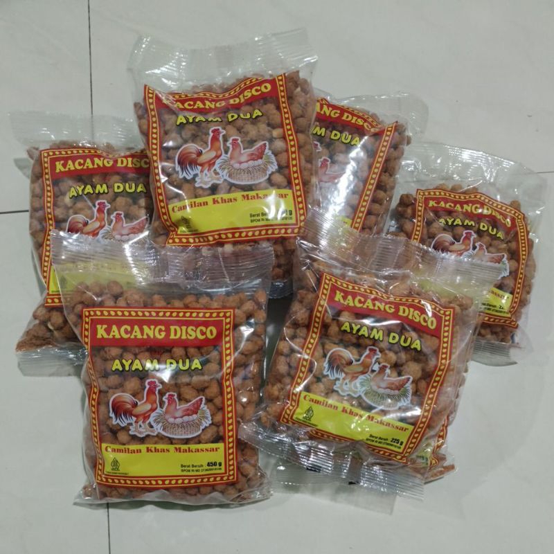 

Kacang Disco Ayam Dua / Kacang Disko / Cemilan Khas Makassar / Oleh-Oleh Makassar