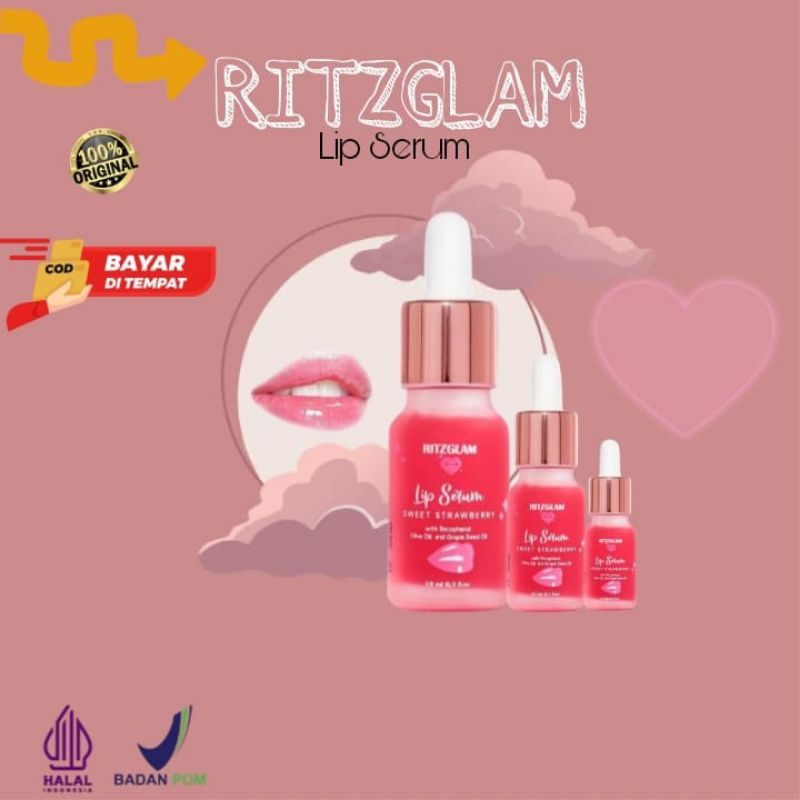 Ritzglam lip serum halal bayar di tempat