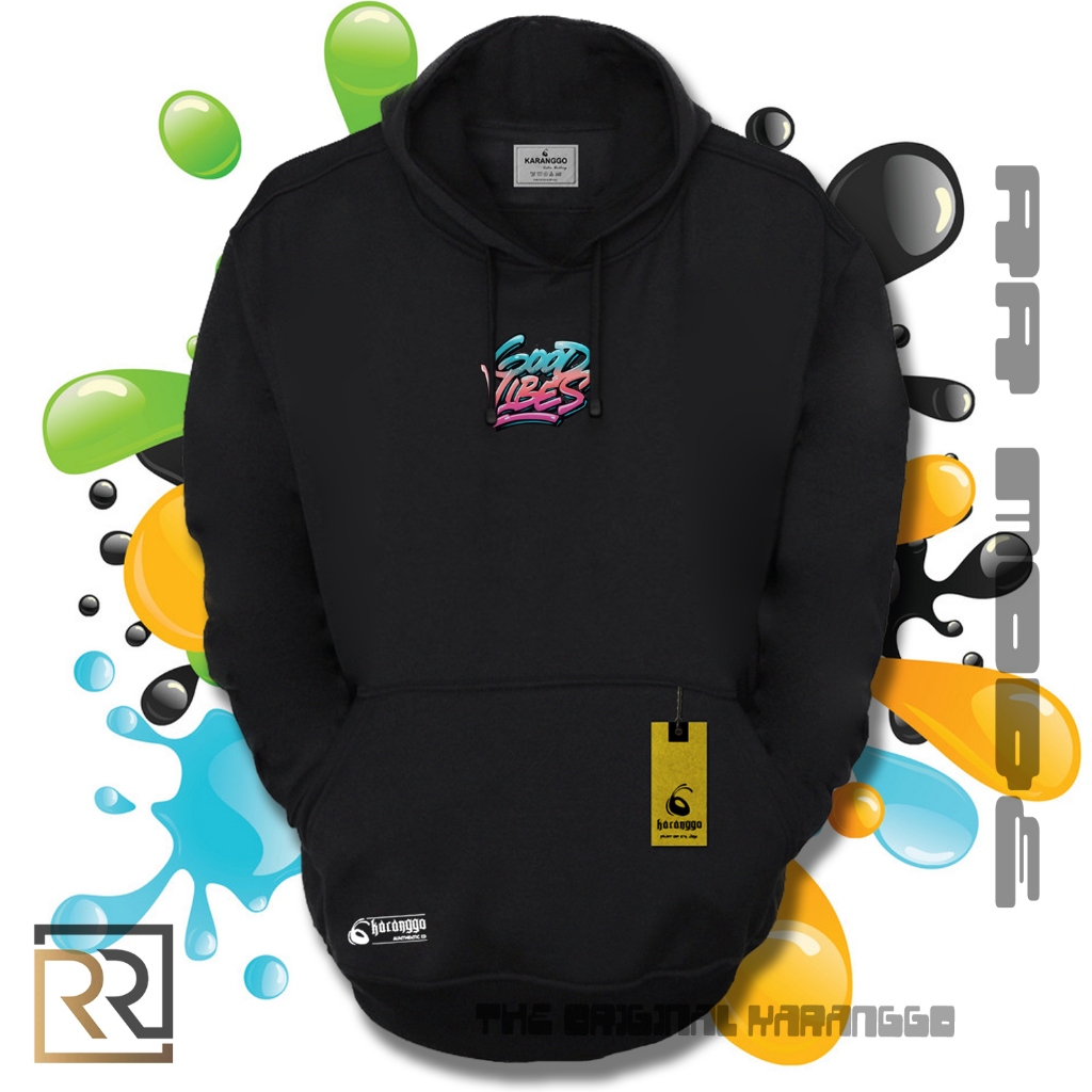 Sweater Hoodie Distro Pria Aesthetic Warna Hitam