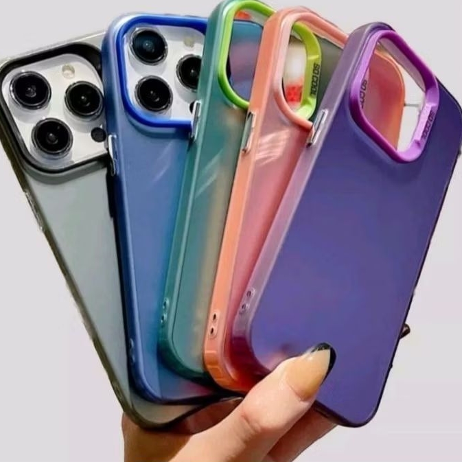 Softcase Casing REALME C20/C11 2021 Case Silikon Hybrid IMD Matte Plate Hologram For REALME Bahan Ba