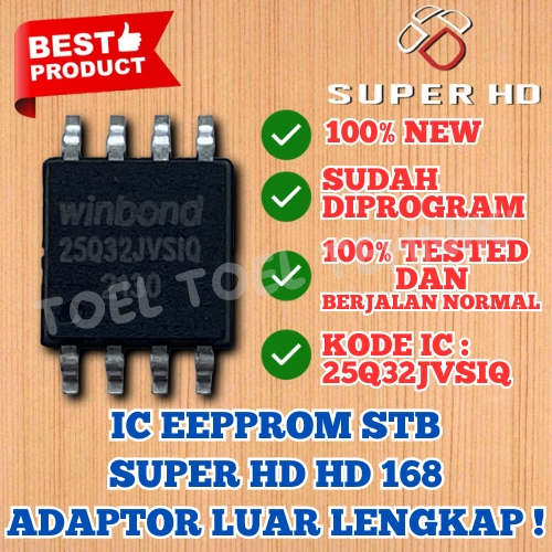 IC EPROM STB SUPER HD 168 LENGKAP / IC EEPROM SET TOP BOX TV DIGITAL SUPER HD HD 168