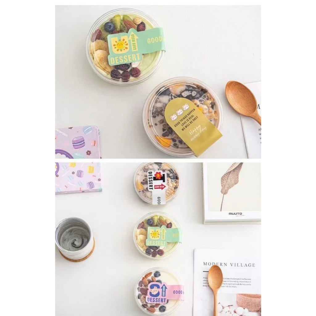 10 SET PREMIUM KOREAN DESSERT CUP BULAT TIRAMISU SALAD CAKE 250ML