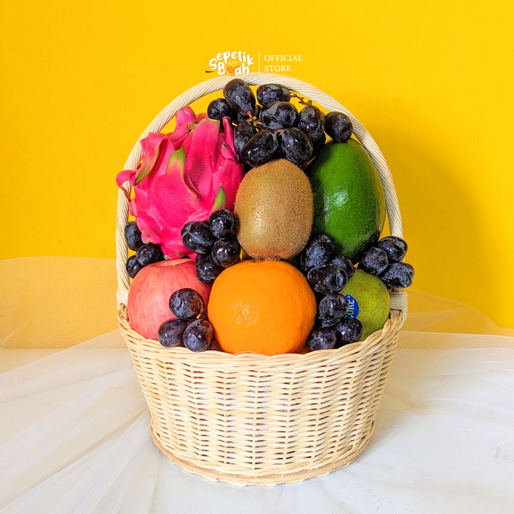 

Sepetikbuah - Cherish 2 Fruit Hampers (Hampers / Parsel Buah Segar 500gr Anggur Seedless)