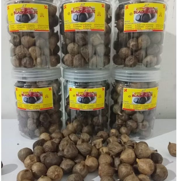 

black garlic bawang putih tunggal oven 250 gram free kardus packing baru