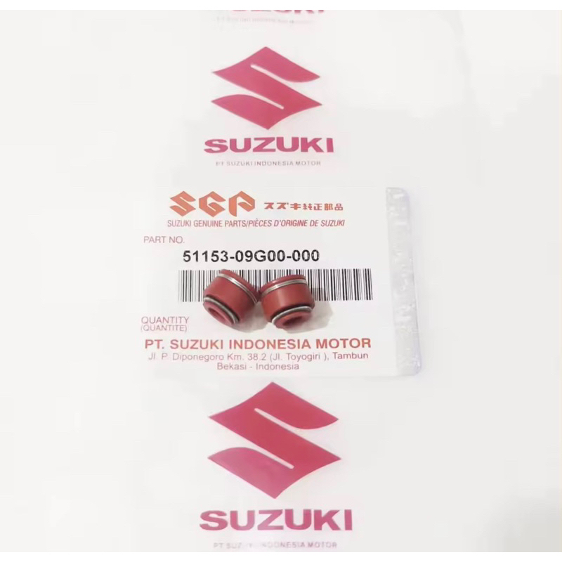SEAL SIL KLEP SMASH SHOGUN 110 125 SP SPIN NEX HAYATE ORANGE SUZUKI BEBEK MATIC ASLI THAILAND 1SET 2