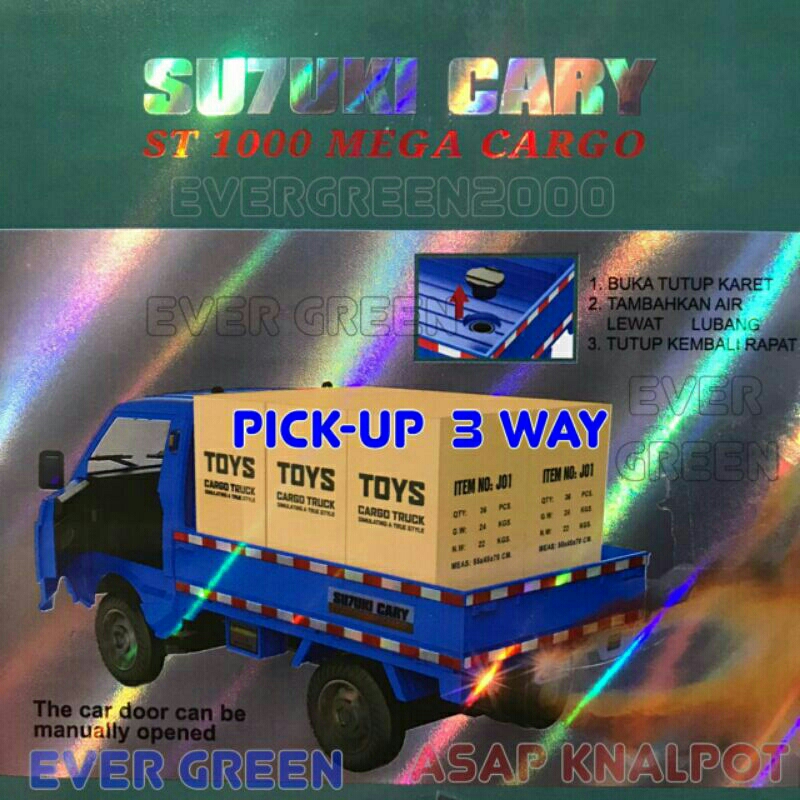 RC Mobil Mobilan Remote Control "All New Carry Pick Up 3 WAY ST1000" Feature : Asap Knalpot/Lampu/Su