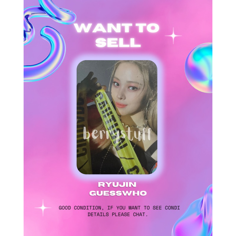 Photocard ITZY Ryujin Guess Who