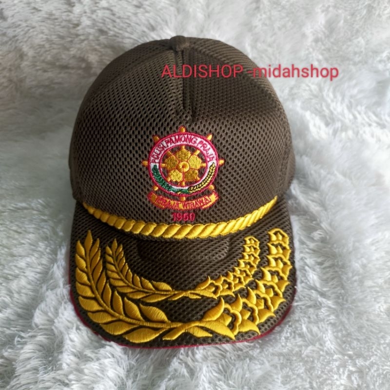 TOPI POLPP jaring dobel padi kapas /TOPI SATPOL PP