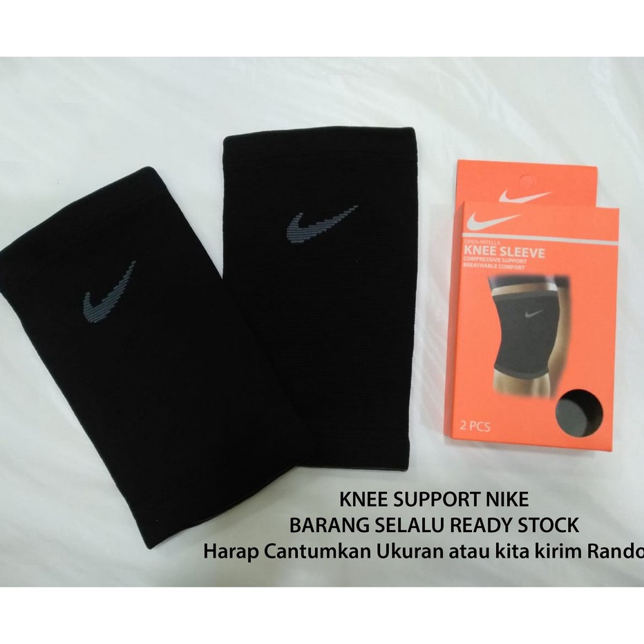 Bisa Cod  Knee Support Nike  Deker Lutut Pendek Nike isi 2  Pelindung Lutut Nike