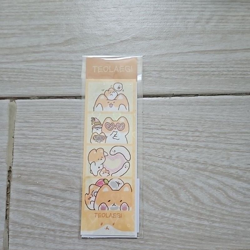 EXO baekhyun bbh teo-lae-gi teolaegi 4 cut sticker official no id photo