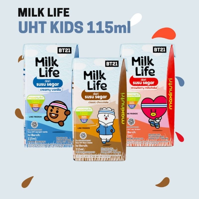 

MILK LIFE UHT KIDS 115ml | COKLAT | VANILA | STRAWBERRY