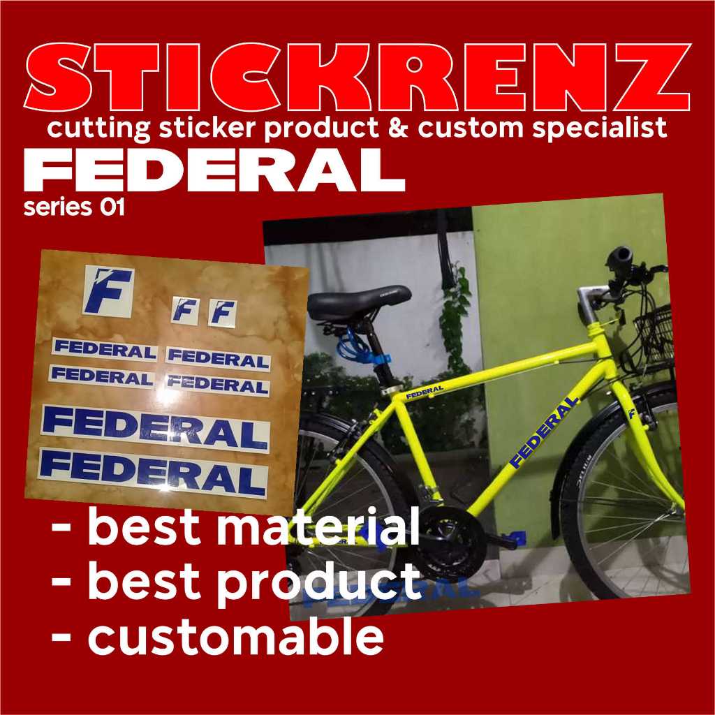 Cutting Sticker Stiker Frame Sepeda Roadbike MTB Federal 01