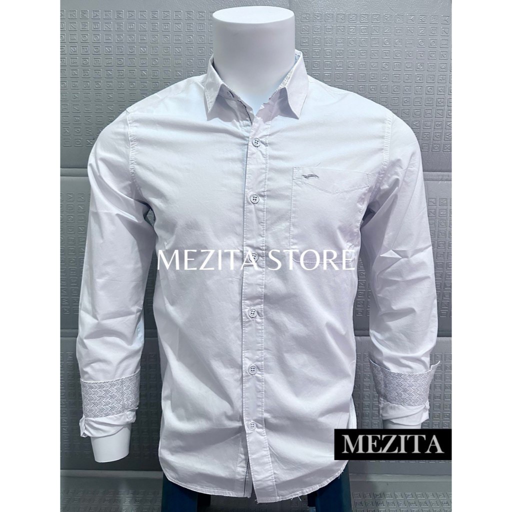 Kemeja Cardinal Pria Putih Polos