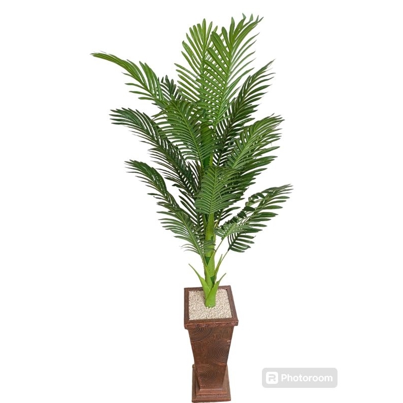 [bunga set pot] pohon palem artificial jumbo set pot / pohon palm tiruan / bunga sudut ruangan / bun