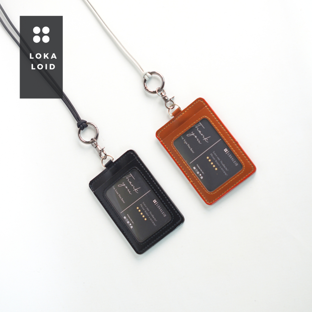 

Lokaloid Lanyard Id Tali Gantungan Holder Id Card Round Holder Kakaktua v2 Slot Double Lock Hook