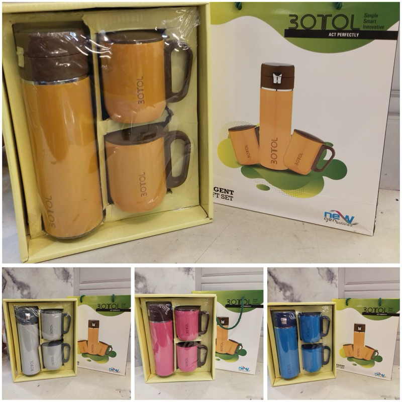 Barangunik2021 - Termos dan Gelas Mug Polo Dubblin / 3otol Regent Gift Set 3 pcs Bagus