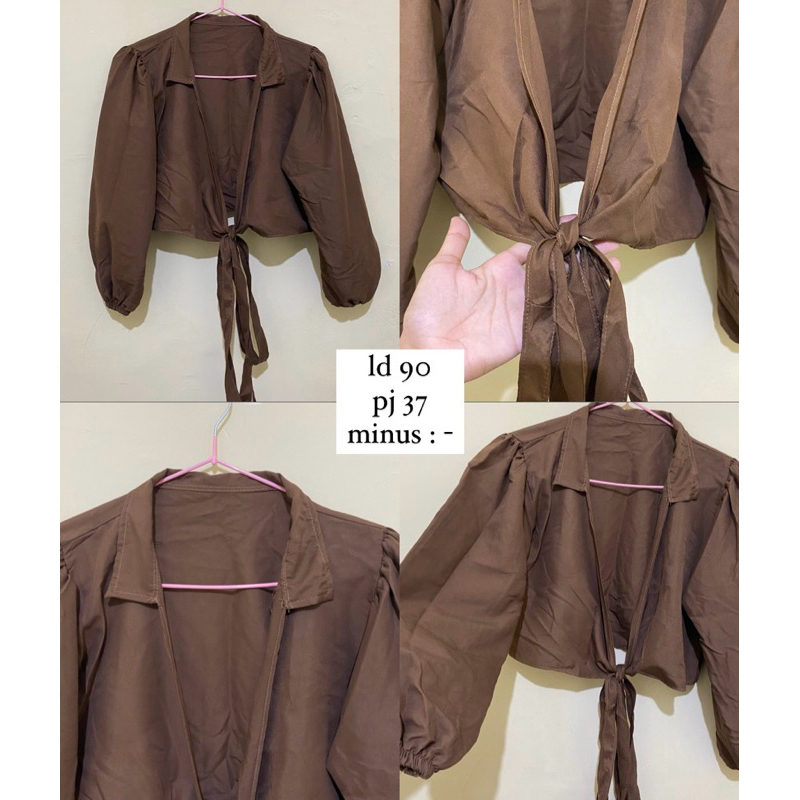 Preloved Baju wanita Crop Top Outer Tali