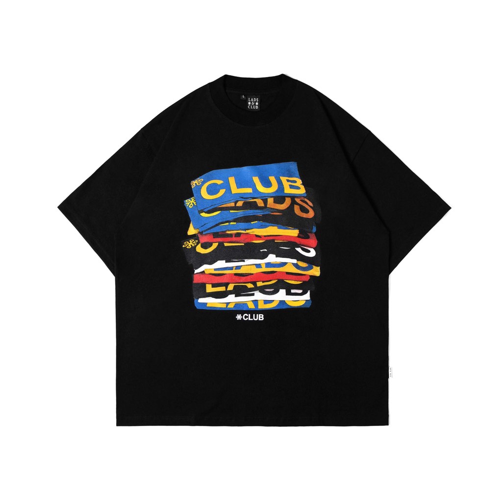 kaos pria original 100% Lads & Club - SS24 Club Colorway Black Tees