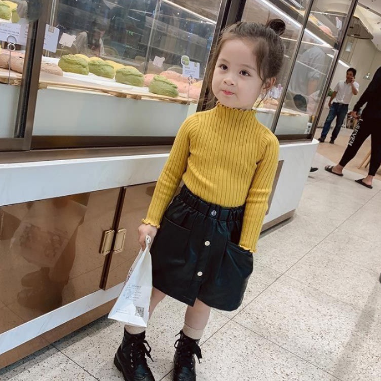 Trendy 1 2 3 Tahun Baju Rajut Anak Korea Style Rajut Vest Pakaian Anak Perempuan Lengan Panjang