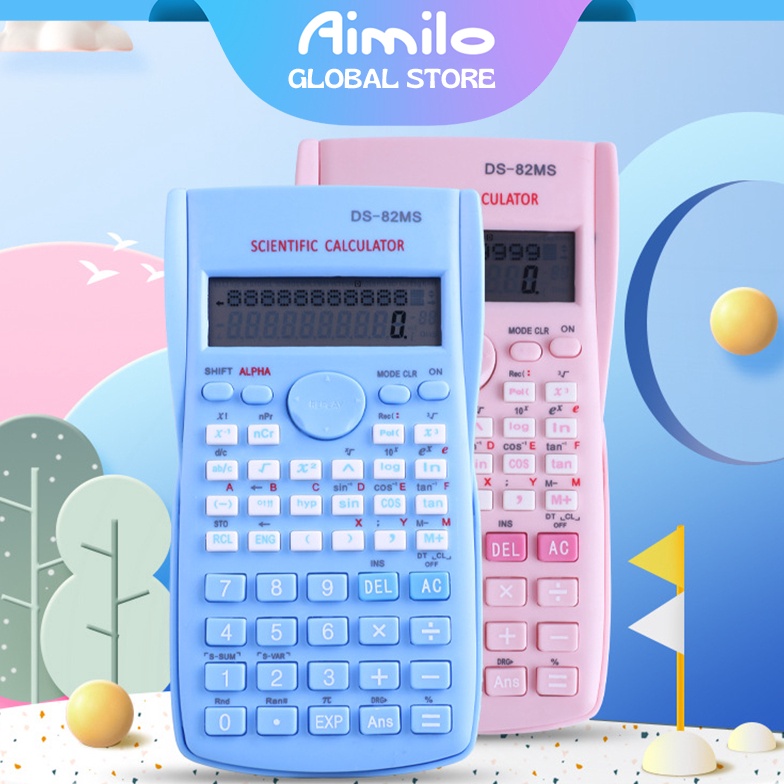 

66 READY Aimilo Kalkulator Scientific Calculator 24 Fungsi Kalkulasi 3 Warna