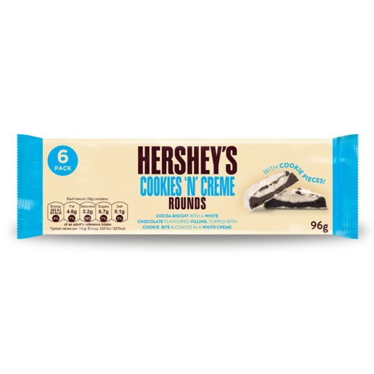 

Biskuit Coklat Hersheys Cookies n Creme Rounds isi 6pcs