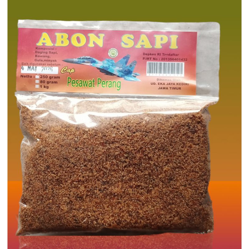 

Abon Sapi cap Pesawat Perang 250gram