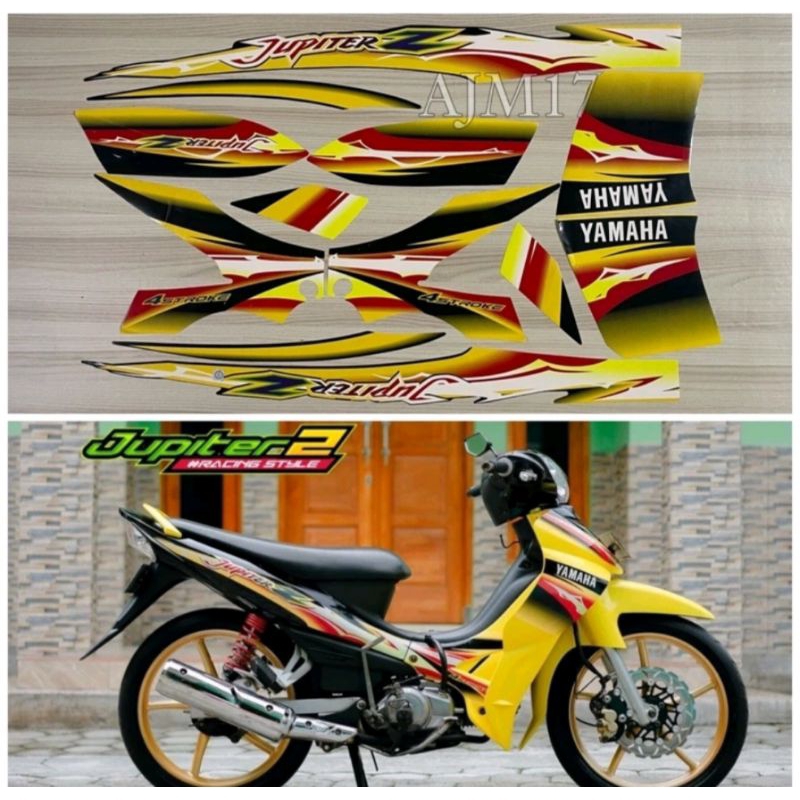 STRIPING BODI JUPITER Z KUNING 2004
