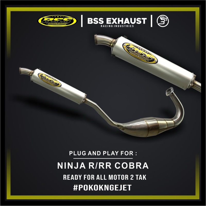 KNALPOT NINJA RR/R COBRA & STD ORIGINAL BSS EXHAUST
