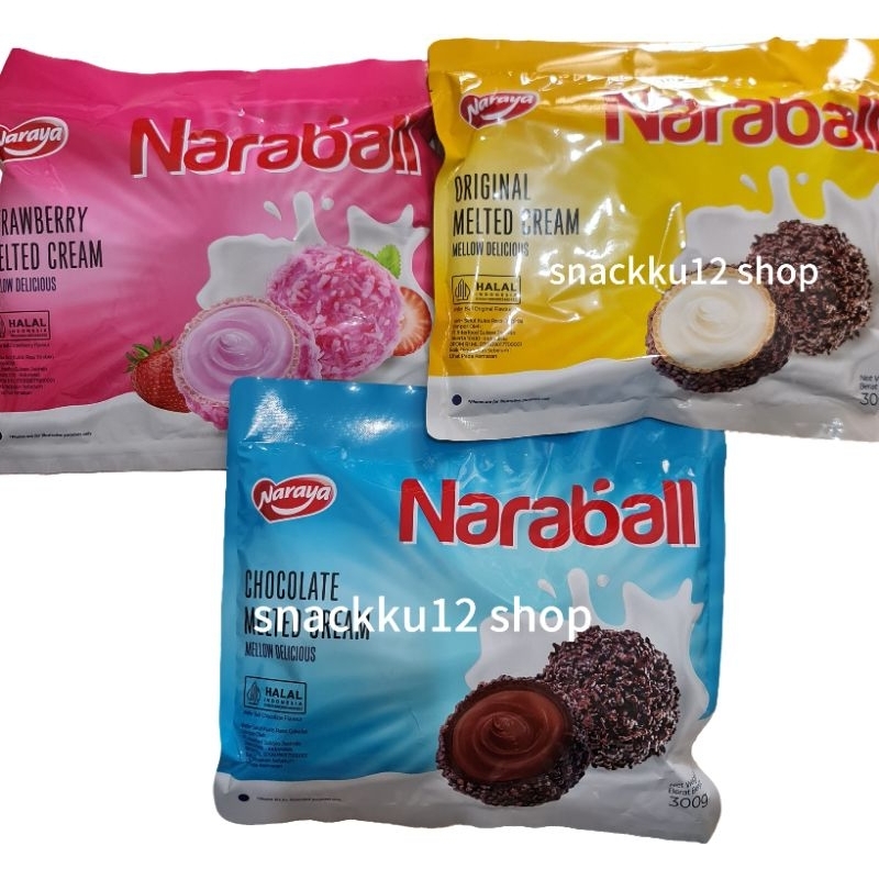 

Naraya Naraball Melted Cream Original/Chocolate/Strawberry 300 gr